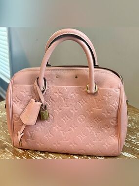 Louis Vuitton Speedy Bandoulière 25 | Rose Poudre Monogram Empreinte (France)